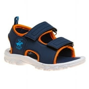 Beverly Hills Polo Club Unisex Double Strap Summer Outdoor Athletic Sport Sandals (Little Boys)